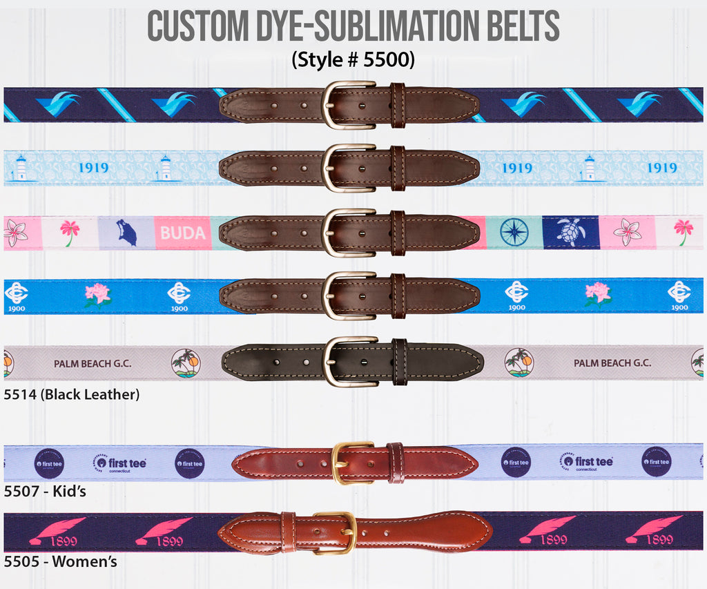 Custom Dye-Sublimation Belts