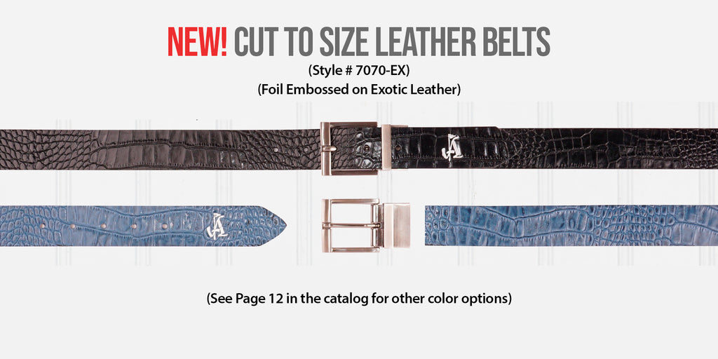 Cut-to-Size Exotic Leather Belts