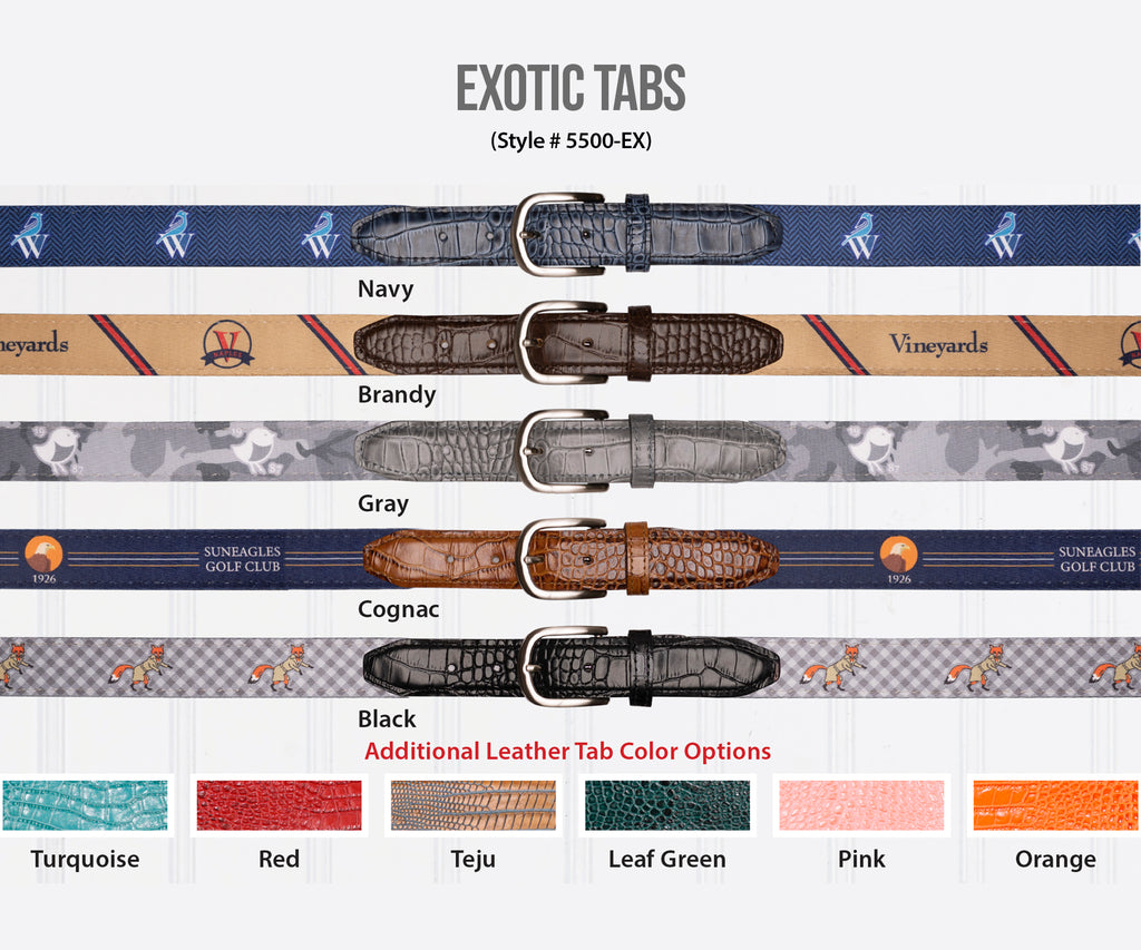 Exotic Tab Dye-Sub Belts