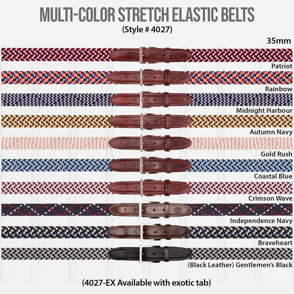 Multi-Color Stretch Elastic Belts - 4027
