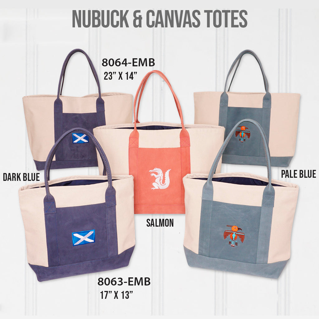 Nubuck & Canvas Totes