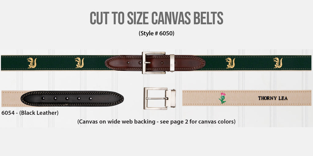 Cut To Size Canvas Belts