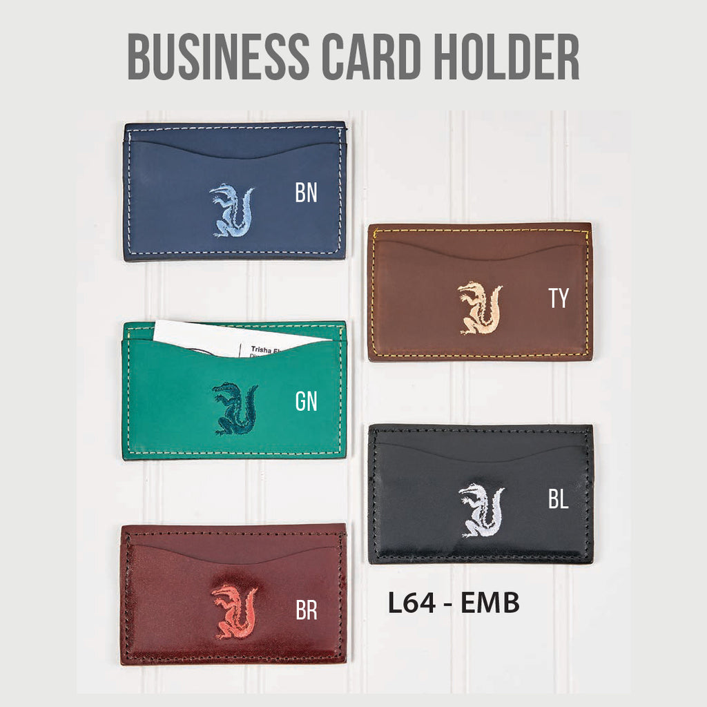 Embroidered Business Card Holder