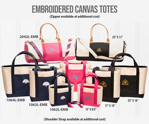 Embroidered Canvas Totes