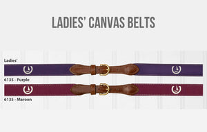 Ladies' Canvas Belts