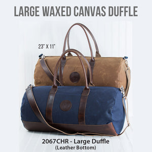 Large Waxed Canvas Duffle