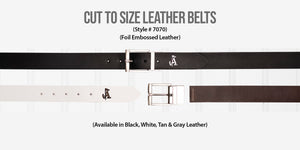 Leather Cut to Size Belts