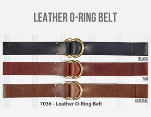 Leather O-Ring Belt