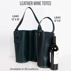 Leather Wine Totes