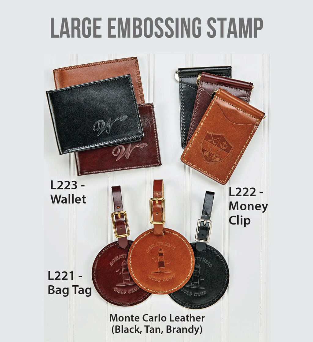 Large Embossing Stamp on Leather Goods