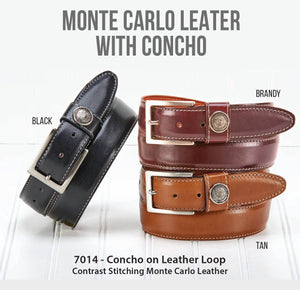 Concho on Leather Loop