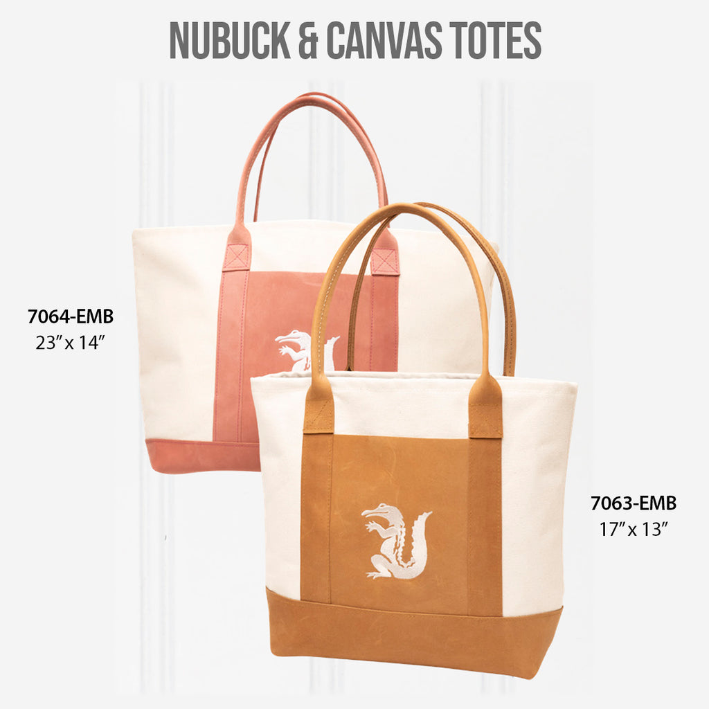 Nubuck & Canvas Totes