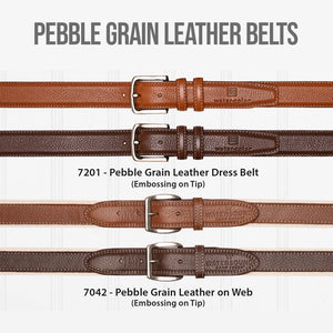 Pebble Grain Leather Belts