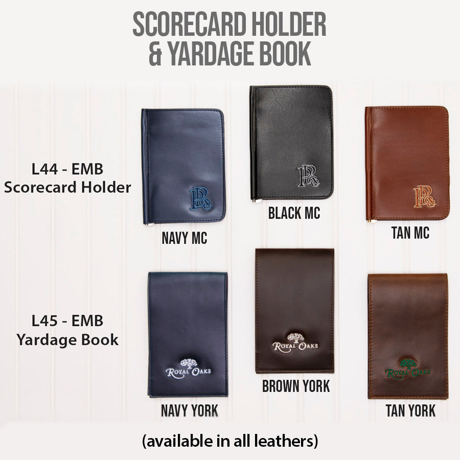 Monte Carlo Leather Scorecard Holder & Yardage Book