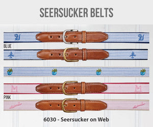 Embroidered Seersucker Belt's