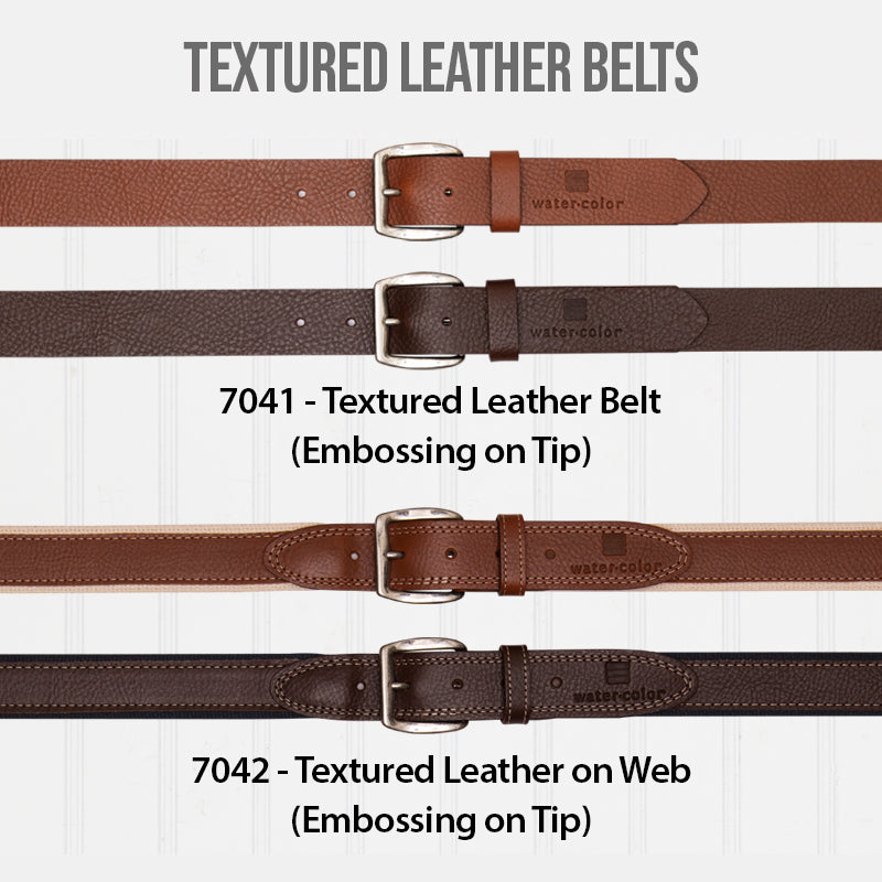 Textured Leather Belts