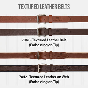 Textured Leather Belts